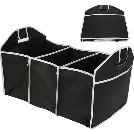 Organiseur de coffre pliable universel, grand rangement voiture camion van SUV, boîte de stockage robuste et spacieuse (1/5)