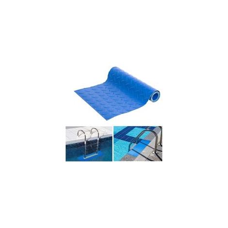 Tapis Échelle Piscine 23×90cm Tapis D'échelle avec Texture Antidérapante Tapis D'escalier de Piscine Marchepied Antidérapant Tapis de Sol Piscine pour Échelles de Piscine et Salles de Bains (1/5)