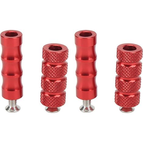 Jeu de 2 repose-pieds moto CNC plaqués, fixation précise pour boulons M6 6mm, accessoires motocyclette, ajustement exact, pédales de frein robustes, finition chromée, compatible avec divers modèles de (1/5)
