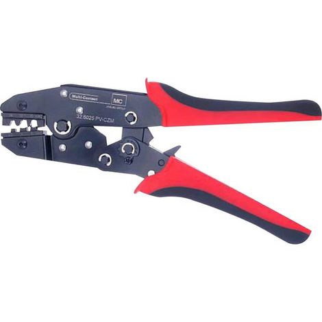 Pince à sertir pour connexions MC3 et MC4 – Outil pour câbles solaires 2,5/4,0/6,0 mm² – Montage rapide et précis – Stäubli