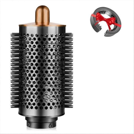 Brosse ronde volumisante large pour accessoires, couleur or (1/5)