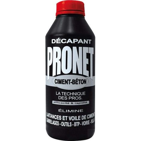 Pronet décapant laitances béton voiles ciment 1L (1/3)