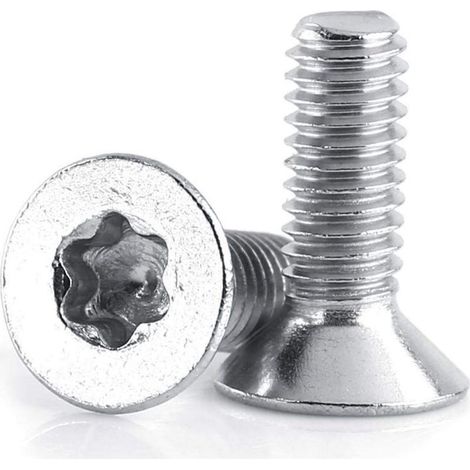Lot de 50 vis à tête fraisée à six pans creux en acier inoxydable 304 M4 x 8, 10, 12, 16, 20, 25, 30 mm (M4 x 16) (1/2)