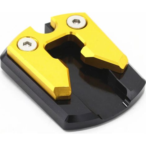 (Jaune) Compatible avec YAMAHA NMAX155 N-MAX155 NMAX 155 N-MAX 2015 2016 2017 2018 - Béquille latérale/repose-pieds - Plaque de support maxpower (1/4)