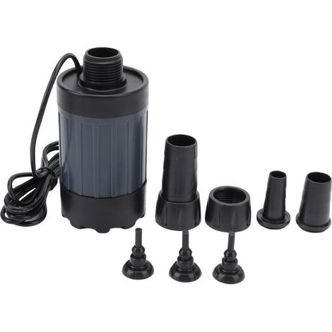 Bomba sumergible sin escobillas de 22 W y 2200 l/h, con una altura de impulsión de 3,5 metros, alimentada por energía solar y silenciosa, ideal para acuarios.