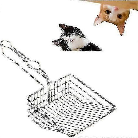 Pelle à litière pour chat en acier inoxydable durable pour animaux de compagnie (1/5)