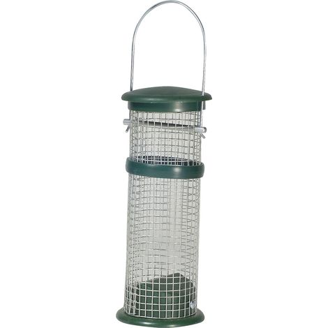Erdnusssäule Kunststoff klein Ø 9, Höhe 25 cm Vogelfutterspender