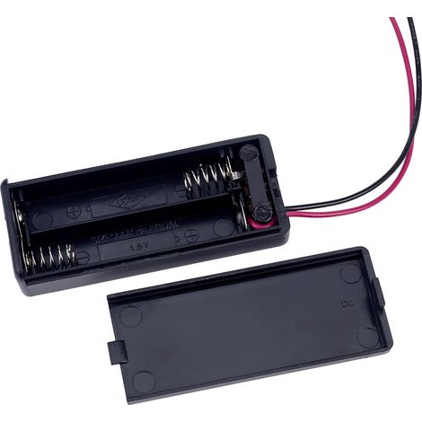 TRU COMPONENTS SBH421-1AS Batteriehalter 2x Micro (AAA) Kabel (1/2)