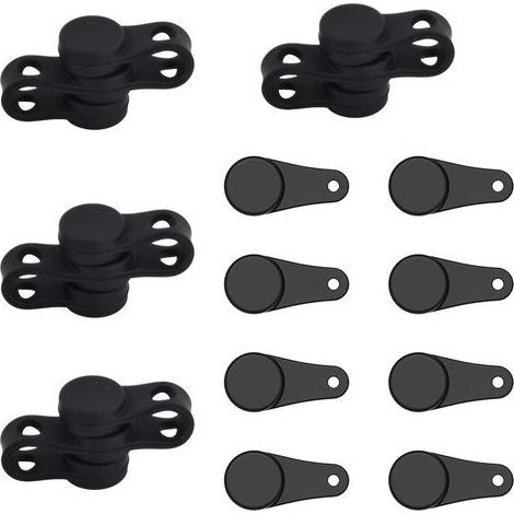 12 Pcs Aimant Air Fryer, Résistant Boucle Silicone Friteuse, Boucle Magnétique Cuisson, Boucles Magnétiques en Silicone Aimant pour Airfryer Papier, Empêche le Papier Sulfurisé de Couvrir les Aliments (1/5)