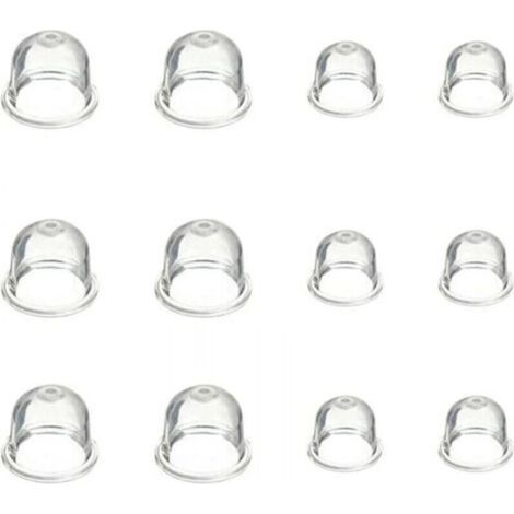 12 Piezas Bombilla de Bomba de Cebado de Carburador Accesorios de Carburador de Bomba de Cebado de Bombilla de 19 mm y 22 mm para Desbrozadora Motosierra Soplador Recortadora (1/4)