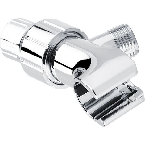 Support de pommeau de douche de style américain, adaptateur de bras de douche, douille de connexion pour tringle de douche, connecteur de pommeau de douche, ABS chromé (1/5)