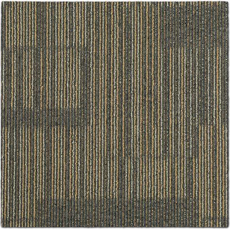 Karat – Dalles de moquette 50 x 50 cm – Antistatiques et absorbant les sons – Poils bouclés en polypropylène – Classe d'utilisation 31 pour espaces commerciaux (1/5)