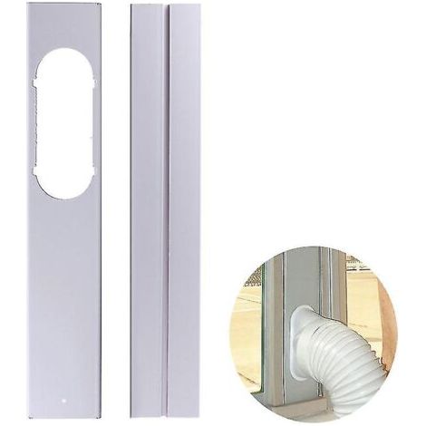 Crea – Joint de fenêtre pour climatiseur mobile réglable 130 cm – Plaque PVC 10 cm de large – Installation facile avec ruban adhésif
