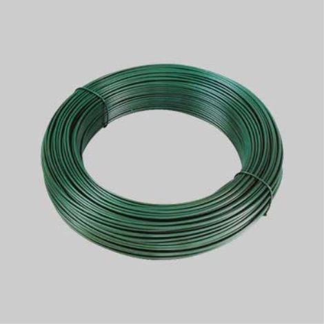 Filo multiuso plastificato in ferro zincato verde mm 2,2x5 mt
