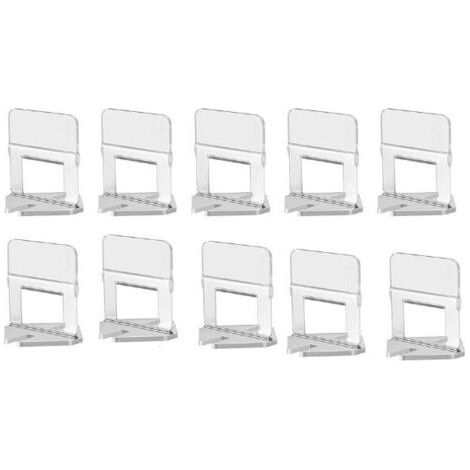 Clips 10 Pièce 1mm Croisillons pour Carrelage Croisillon Autonivelant Professionnel Kit de Système de Nivellement pour Outils de Construction de Murs en Céramique (1/5)