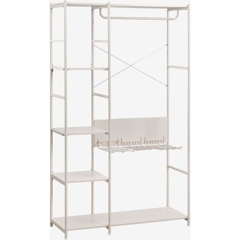 Armoire ouverte en fer Elviah SKLUM Blanc Gardenia