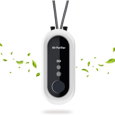 Purificador de aire personal - Purificador de aire de viaje, inteligente y portátil, se puede llevar a cualquier parte: de viaje, a la oficina y, blanco.