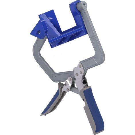Étau d'angle droit 90° réglable, serrage ferme en métal pour menuiserie (1/5)