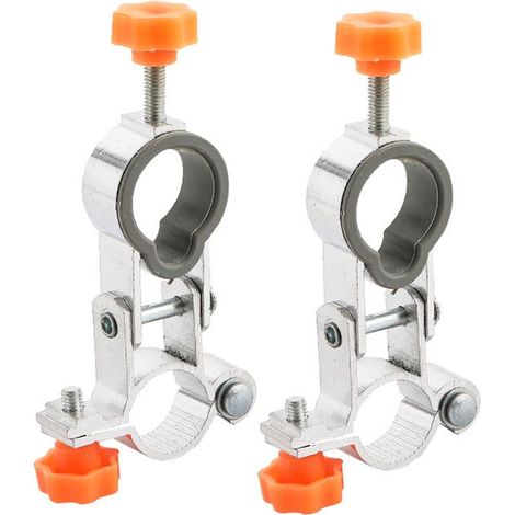 Set mit 2 faltbaren Doppel-Sonnenschirmhaltern für Angelstühle – Aluminium, Universal, für zwei Sonnenschirme, 360° drehbar (1/5)