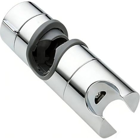 Support de douchette à main, diamètre réglable 18-25 mm, support de douche rotatif à 360° pour barres et pommeaux de douche, argent brossé (1/5)
