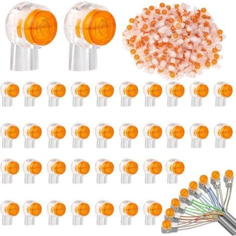 FENOPLASTICA400 Pièces Connecteurs de Câble, K1 Connecteurs Transparent, Connecteurs de Câble Téléphonique Étanche, Connecteur Telephone pour Câble de Données Câble Téléphone (1/5)