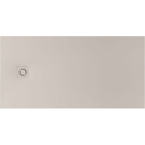 Receveur de douche extra plat en Stonex® Terran-N+Grille Twist - 2000x1000mm - Beige (1/2)
