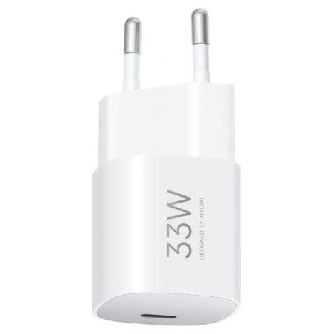 Cargador de Pared GaN Xiaomi 33W Nano Power Adapter 1xUSB Tipo-C/ 33W