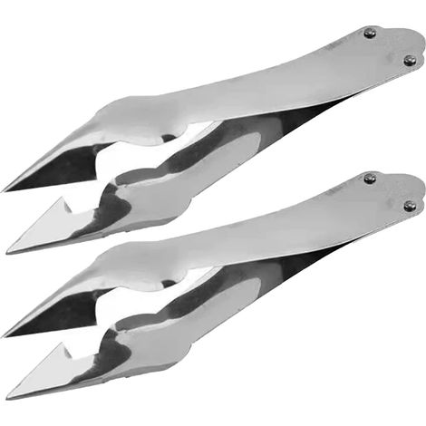 Set di 4 pinzette per ananas, pinzette multiuso resistenti in acciaio inossidabile a forma di V, lavabili in lavastoviglie, per la cucina di casa, il negozio di frutta e verdura, il supermercato (1/4)