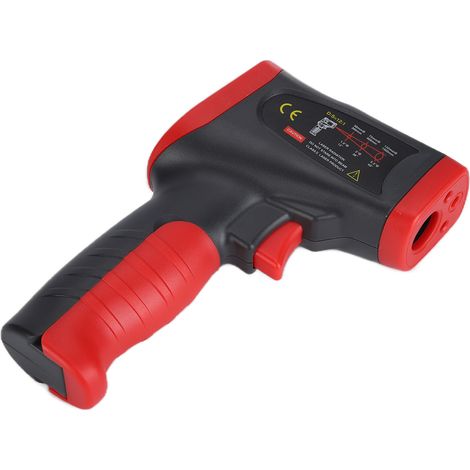 Thermomètre infrarouge numérique WT323 avec écran LCD couleur, pistolet de mesure sans contact, sonde thermocouple type K, usage industriel (1/5)