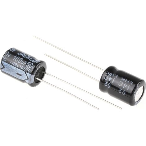 Condensateur RS PRO 100µF, 50V c.c.