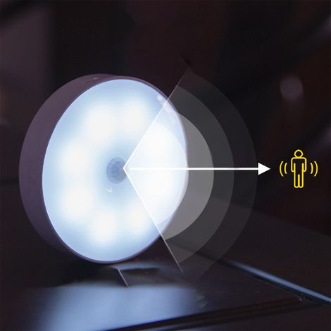 Lampe de chevet intelligente à induction corporelle 4 LED pour la maison, les vendeurs ambulants et les armoires, rechargeable, best-seller (1/5)