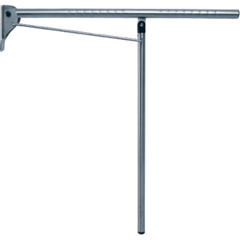Presto barra de apoyo abatible mural-suelo inox mate 88176 (1/2)