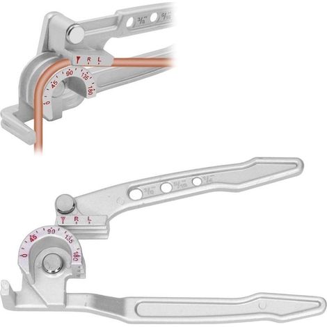 Cintreuse manuelle 3 en 1, courbure 0 180°, tubes 6/8/10 mm. Compatible cuivre, aluminium et laiton, pour réparer les conduits de climatisation. (1/5)