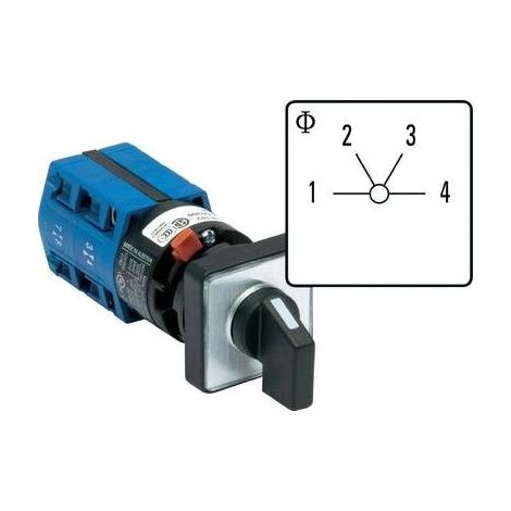 Interruttore rotativo 10 A 3 x 60 ° Grigio, Nero Kraus & Naimer CG4.A251.FS2 1 pz.