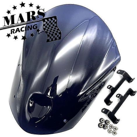 Déflecteur de vent pour pare-brise de moto sport-touring MT-09 (compatible Yamaha 2013-2016) - Gris foncé (1/5)