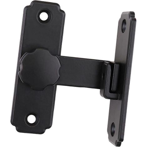 Verrou de sécurité pour fenêtre, modèle coulissant, couleur noire, angle de 90°, pour portes coulissantes et garages.-AquaForge (1/5)