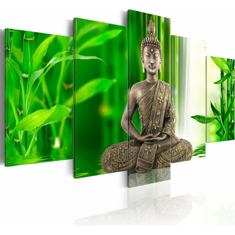 Tableau bouddha méditant - 200 x 100 cm (1/2)