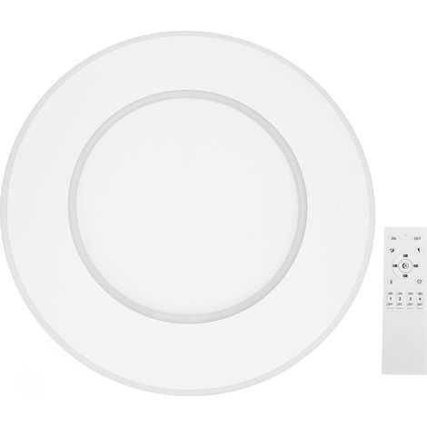 Plafonnier LED Rond Variateur Télécommande Acrylique Moderne Lumière Blanche Chaude Neutre Réglable 3000K-6000K CRI90+ (1/5)
