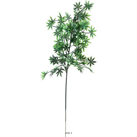 Aralia, Acer en pic plastique artificiel vert H 43 cm superbe (1/2)