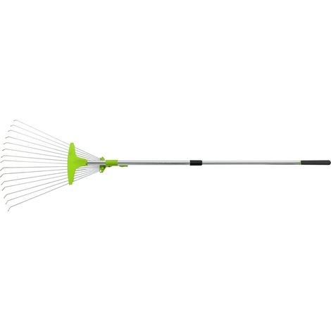 Stalco Gartenrechen aus Aluminium, verstellbar, teleskopierbar, STR S105210506