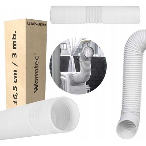 Tubo de conexión izquierda para aire acondicionado portátil (diámetro 16,5 cm) - 3 m (1/5)