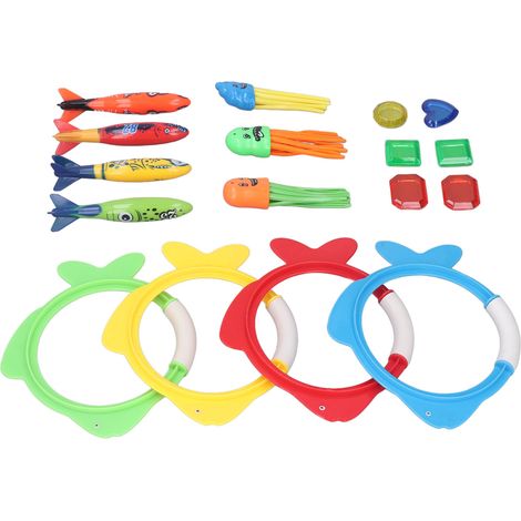 17-teiliges Schwimmbadspielzeug für Kinder, Unterwasser-Sommer-Poolspielzeug, Tauchspielzeug, interaktive Spiele für Eltern und Kinder (1/5)