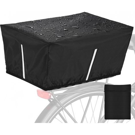 Housse de Pluie Panier pour Bicyclette, Housse De Panier De Vélo Étanche Avec Bandes Réfléchissantes et sac de rangement, Housse Panier Vélo Imperméable, Étanche pour Types de Vélos Courants (1/5)