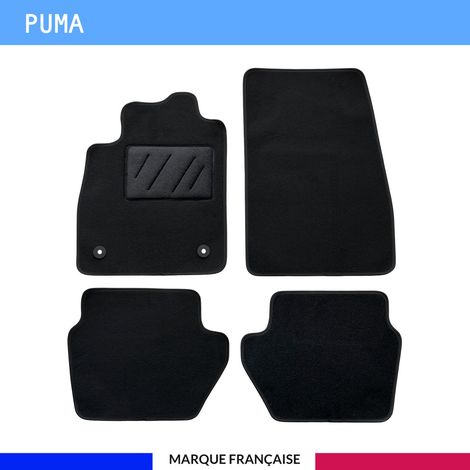 Tapis de sol voiture - Sur mesure pour  Ford PUMA dès 09/2019 - Moquette Antidérapante - Clips et Scratch - 4 pièces