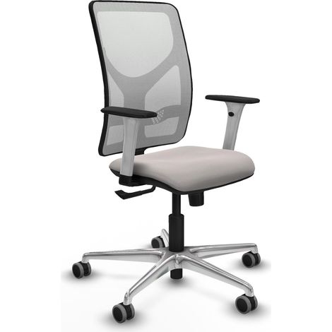 Chaise de bureau piqueras y crespo Motilla blanc simili cuir (1/2)