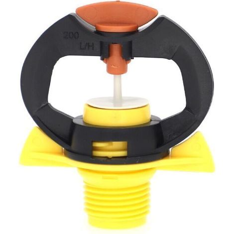 Têtes d'arrosage suspendues de 1/2 pouce (paquet de 2), buses rotatives à 360°, adaptées à l'irrigation des serres et à l'arrosage des jardins, outils de système de pulvérisation agricole avec pulvéri (1/4)