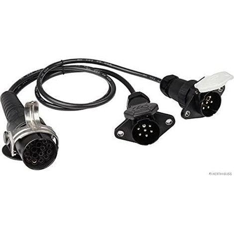 Herthbuss Câble adaptateur noir pour remorquage 40 cm