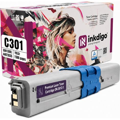 Inkdigo Toner 44973535 kompatibel mit OKI C301DN MC332DN C321DN MC342DN TÜV-zertifiziert (1/5)