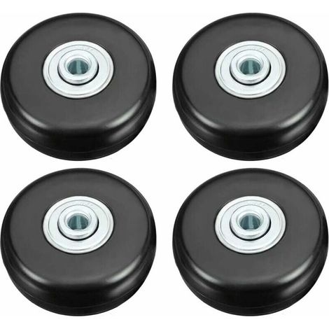 Suitcase Wheels, Luggage Repair Wheels, 50mm Heavy Duty Silent Rubber Swivel Casters, Replacement Luggage Wheels, 4pcs for Suitcases/Luggage/Backpacks/Travel Luggage (1/5)