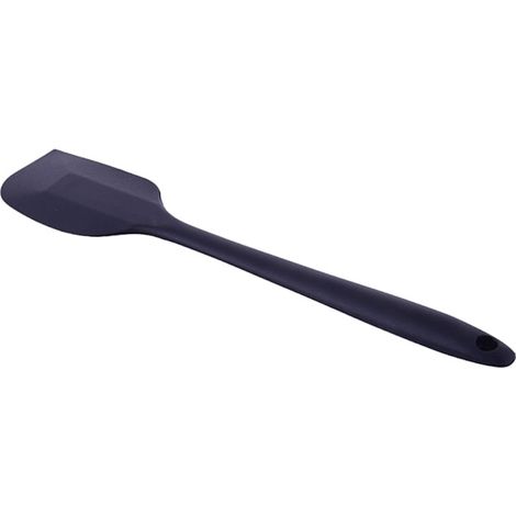 Espátula grande de silicona de 27 cm, color negro, tamaño XL. (1/2)